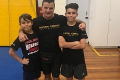 cool kids learning boxing